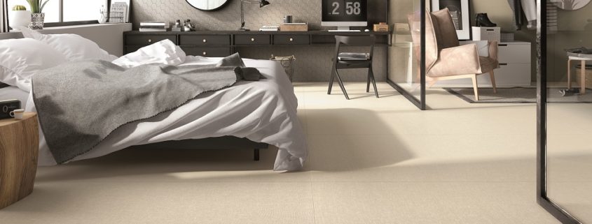 Habitación con piso y parades de GRES PORCELÁNICO