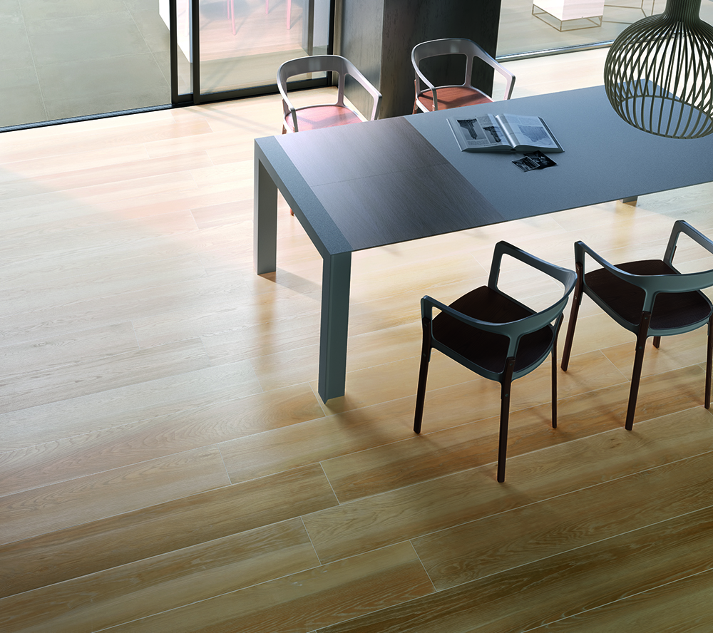Parquet cerámico de Living Ceramics (Colección Lightwood)