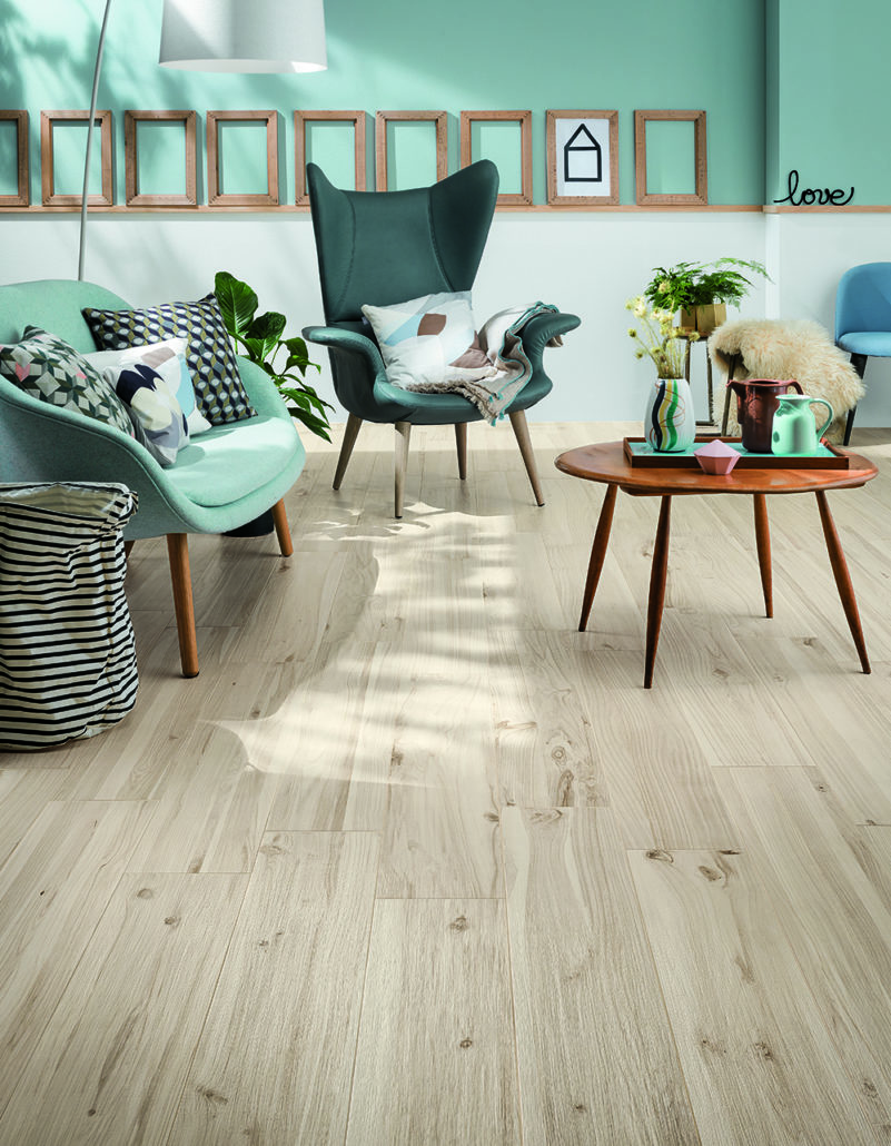 Parquet cerámico de Mirage (Colección Koru)