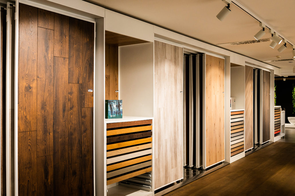 Servicio de suelos de autor en el showroom de Alcobendas