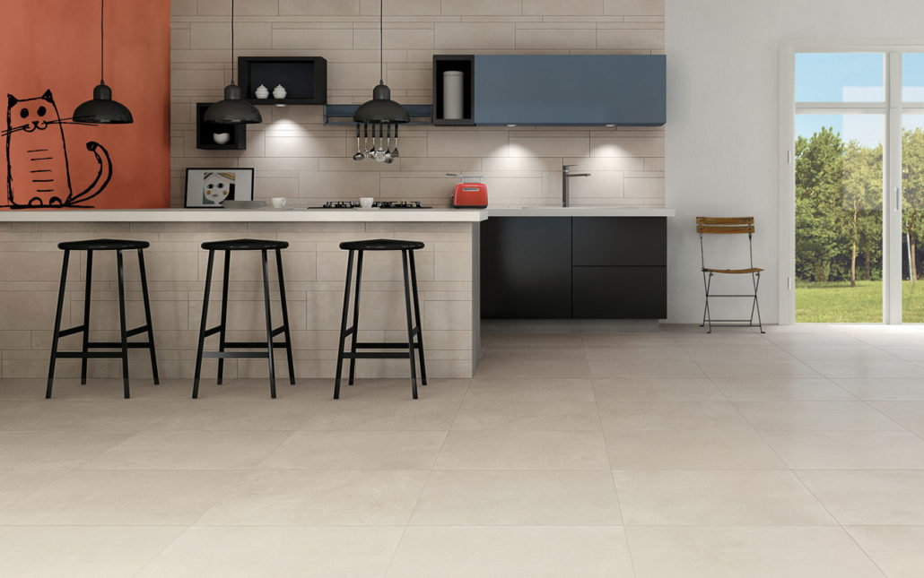 Cocina con suelo de Mirage