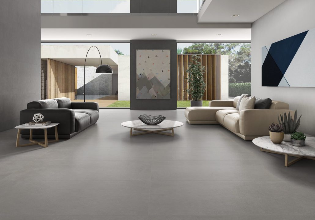 Salón diseñado con la serie Core de Argenta.